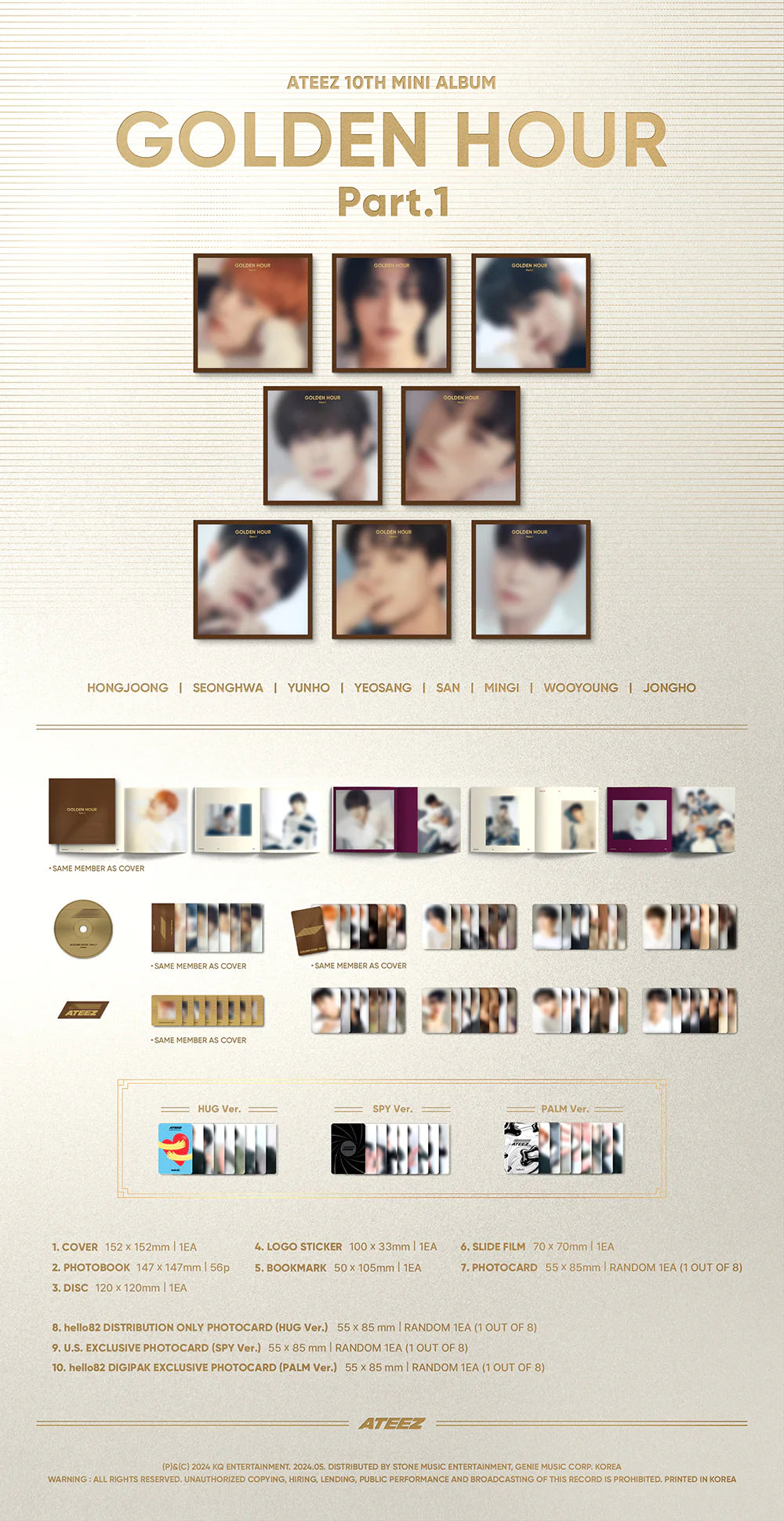 Golden Hour Part 1 Europe Hello82 Exclusive – FNAC - Boutique
